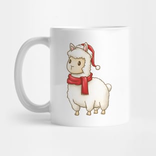 Cute Christmas Llama Mug